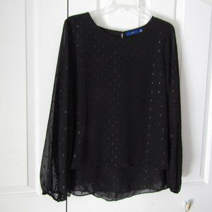 Black & Silver Dressy Blouse